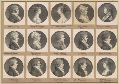 Colección de Retratos de Saint-Mémin, Grupo 44 de Charles B. J. Févret de Saint Mémin