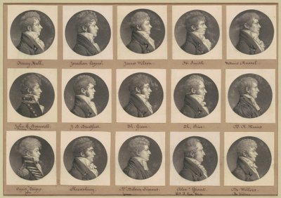 Colección de retratos de Saint-Mémin, Grupo 46 de Charles B. J. Févret de Saint Mémin