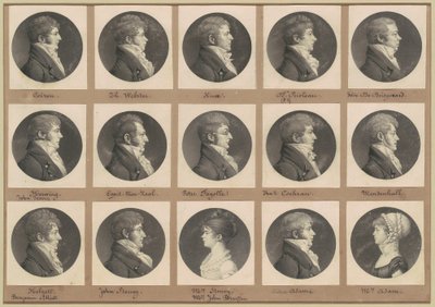 Colección de retratos de Saint-Mémin, Grupo 47 de Charles B. J. Févret de Saint Mémin