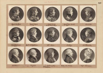 Colección de retratos de Saint-Mémin, Grupo 48 de Charles B. J. Févret de Saint Mémin
