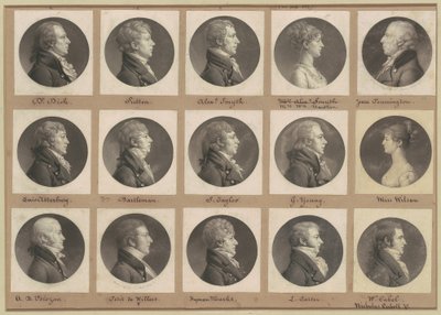 Colección de Retratos de Saint-Mémin, Grupo 49 de Charles B. J. Févret de Saint Mémin