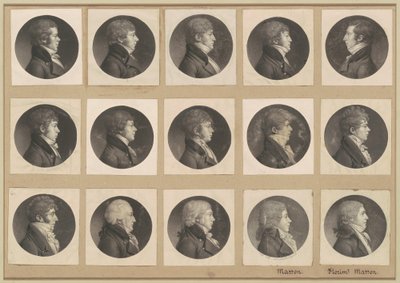 Colección de retratos de Saint-Mémin, Grupo 55 de Charles B. J. Févret de Saint Mémin