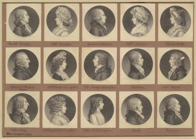 Colección de retratos de Saint-Mémin, Grupo 5 de Charles B. J. Févret de Saint Mémin