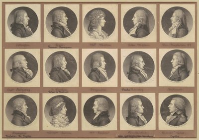 Colección de retratos de Saint-Mémin, Grupo 6 de Charles B. J. Févret de Saint Mémin