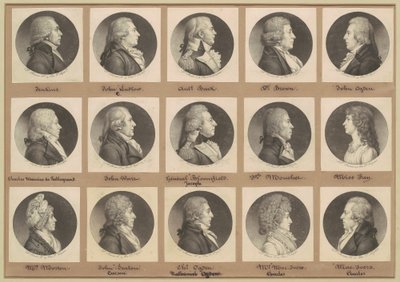Colección de retratos de Saint-Mémin, Grupo 7 de Charles B. J. Févret de Saint Mémin