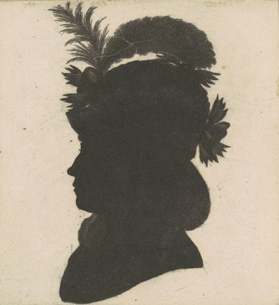 Silueta femenina no identificada de Charles B. J. Févret de Saint Mémin