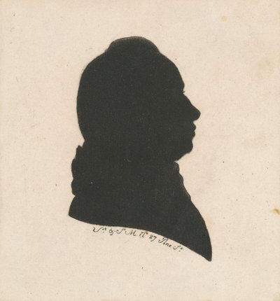 Silueta de hombre no identificado de Charles B. J. Févret de Saint Mémin