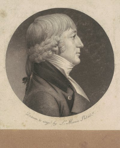 Hombre no identificado de Charles B. J. Févret de Saint Mémin