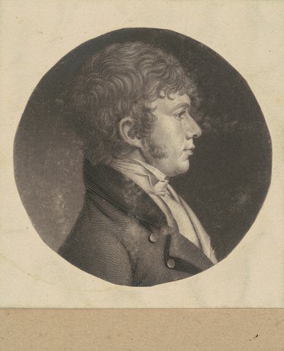 Hombre no identificado de Charles B. J. Févret de Saint Mémin