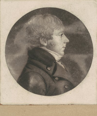 Hombre no identificado de Charles B. J. Févret de Saint Mémin