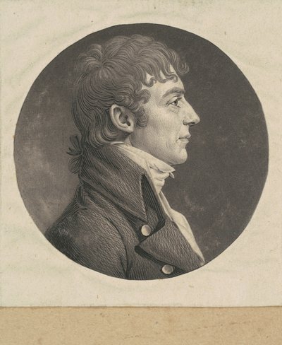 Hombre no identificado de Charles B. J. Févret de Saint Mémin