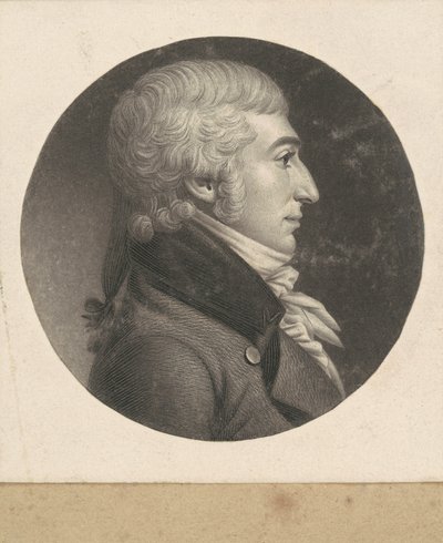 Hombre no identificado de Charles B. J. Févret de Saint Mémin