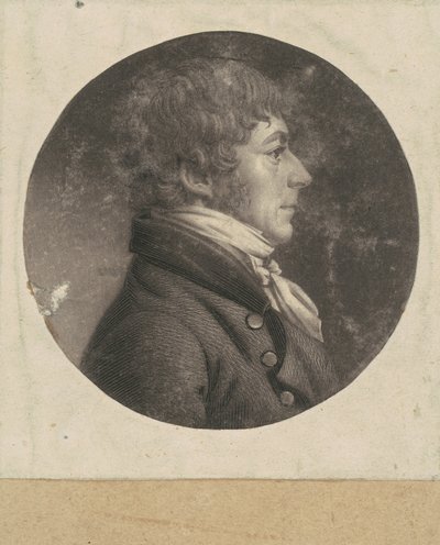 Hombre no identificado de Charles B. J. Févret de Saint Mémin
