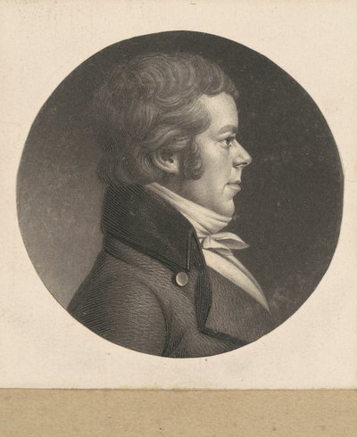 Hombre no identificado de Charles B. J. Févret de Saint Mémin