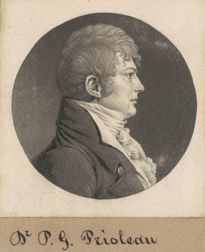 Hombre no identificado de Charles B. J. Févret de Saint Mémin