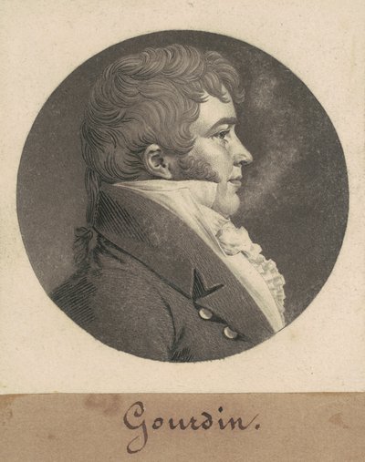 Hombre no identificado de Charles B. J. Févret de Saint Mémin