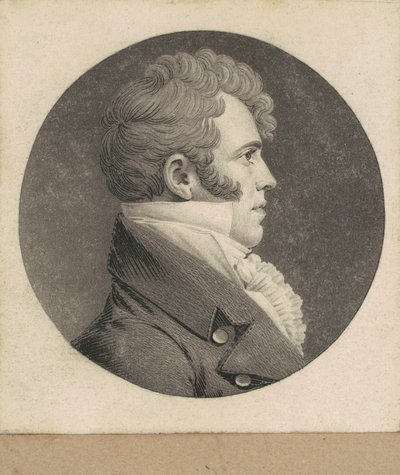Hombre no identificado de Charles B. J. Févret de Saint Mémin