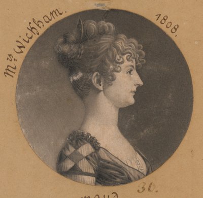 Elizabeth Selden McClurg Wickham de Charles Balthazar Julien Févret de Saint-Mémin