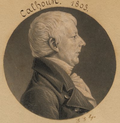 James Calhoun de Charles Balthazar Julien Févret de Saint-Mémin