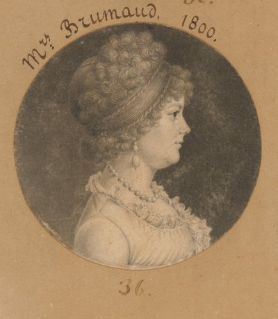 Frau Brumaud de Charles Balthazar Julien Févret de Saint-Mémin