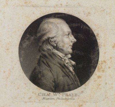 Retrato de Charles W. Peale de Charles Balthazar Julien Févret de Saint Mémin
