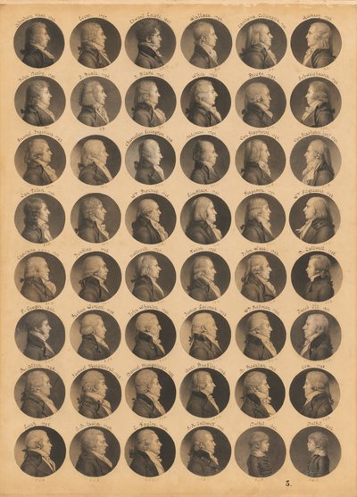 Saint-Mémin Folio 3 de Charles Balthazar Julien Févret de Saint-Mémin
