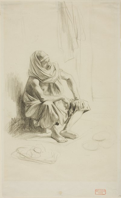 Árabe sentado de Charles Bargue