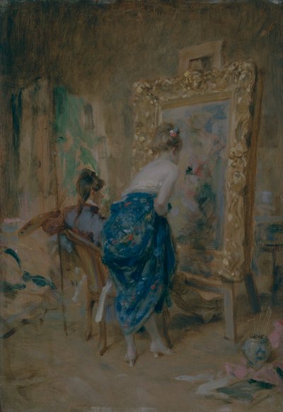 La modelo del artista de Charles Bargue