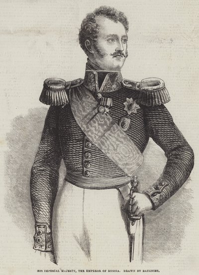 Su Majestad Imperial, el Emperador de Rusia de Charles Baugniet