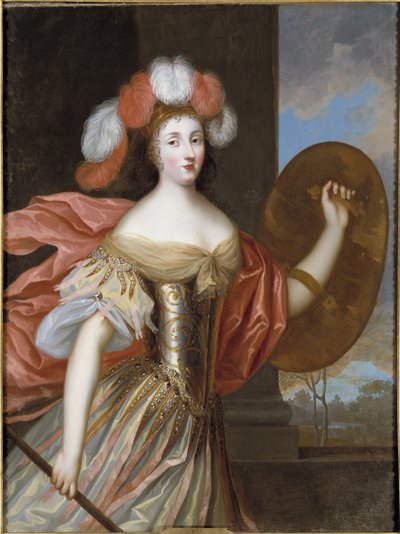 Retrato de Olimpia Mancini (1638-1708), condesa de Soissons como Atenea de Charles Beaubrun