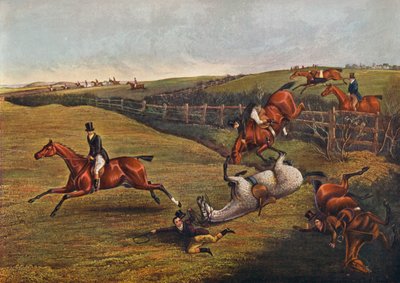 Placa V: Gran carrera de obstáculos de Leicestershire de Charles Bentley