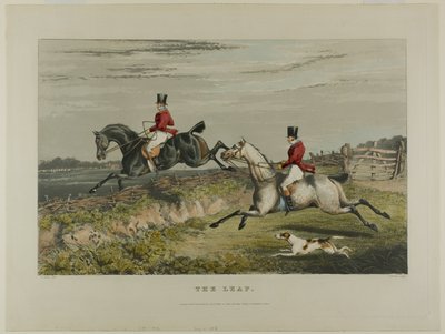 El salto, de la caza del zorro de Charles Bentley