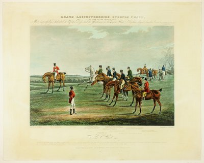 La salida, desde The Grand Steeplechase sobre Leicestershire de Charles Bentley