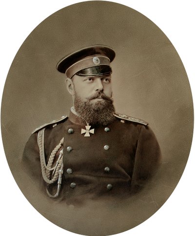 Retrato del Zar Alejandro III de Rusia de Charles Bergamasco