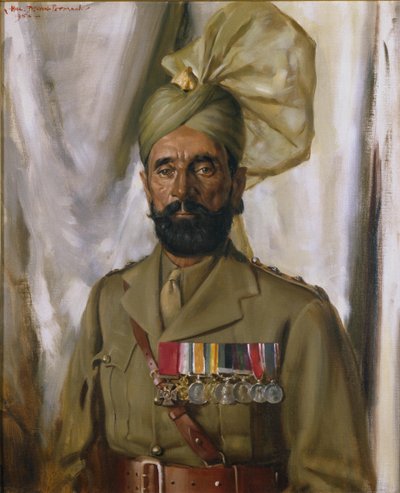 Subadar Khudadad Khan VC, 10º Regimiento Baluch, c.1914-35 de Charles Bevan