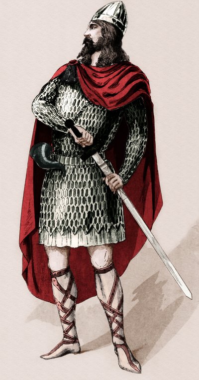 Caballero francés Roland de Roncevaux (huella) de Charles Bianchini