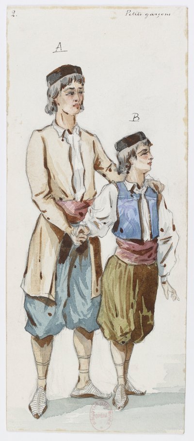 Holmès - La Montaña Negra - diseños de vestuario de Charles Bianchini - 02. Los niños de Charles Bianchini