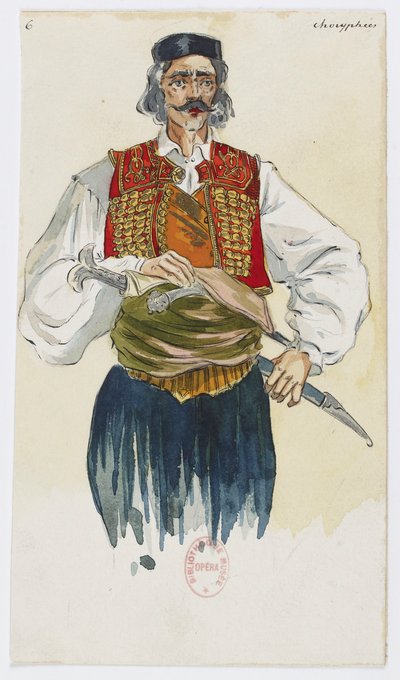 Holmès - La Montaña Negra - diseños de vestuario de Charles Bianchini - 06. Choryphées de Charles Bianchini
