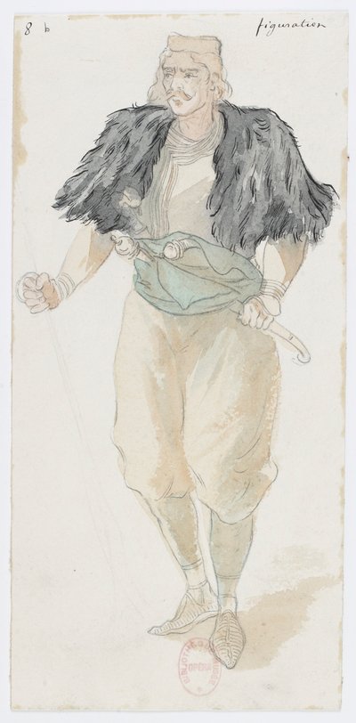 Holmès - La Montaña Negra - diseños de vestuario de Charles Bianchini - 08b. Figuración de Charles Bianchini