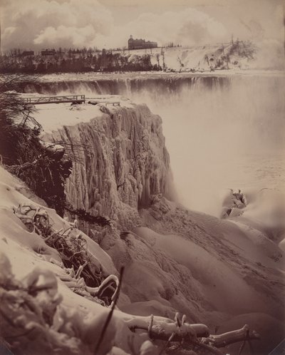 Cataratas congeladas, c. 1880 de Charles Bierstadt