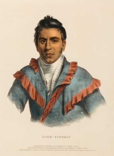 OCHE-FINCECO, de Historia de las tribus indias de Norteamérica de Charles Bird King