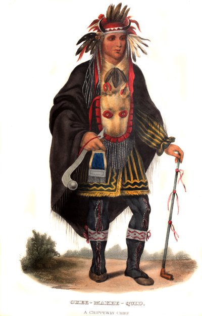 Okeemakeequid, un jefe Chippewa de Charles Bird King