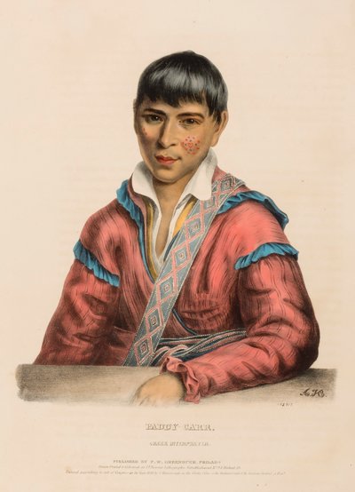 PADDY-CARR. CREEK INTERPRETER., de History of the Indian Tribes of North America de Charles Bird King