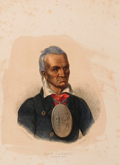 CHAQUETA ROJA. JEFE DE GUERRA SENECA. de Charles Bird King