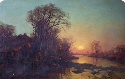 Un Atardecer de Invierno de Charles Branwhite