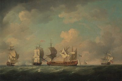 Captura de los barcos del tesoro francés Marquis d