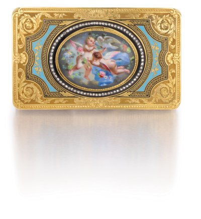 Caja de pájaro cantor, c.1840 de Charles Bruguier