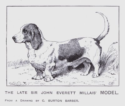 El modelo del difunto Sir John Everett Millais de Charles Burton (after) Barber