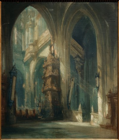 Diseño de escenario para la ópera Fausto de Charles Cambon