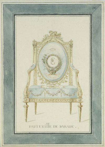 Diseño del trono para el Palacio de Catalina en Tsarskoye Selo, 1780s de Charles Cameron